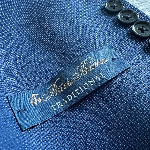 Brooks Brothers Traditional Fit Wool Hopsack Patch Pocket Sport - Picture 3 of 6